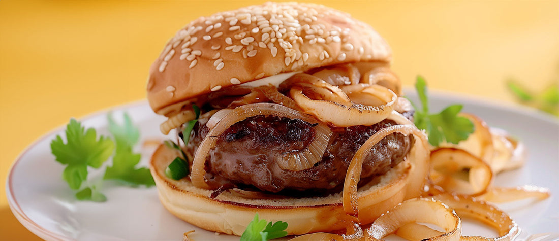 Drunken Burgers With Marsala Onions