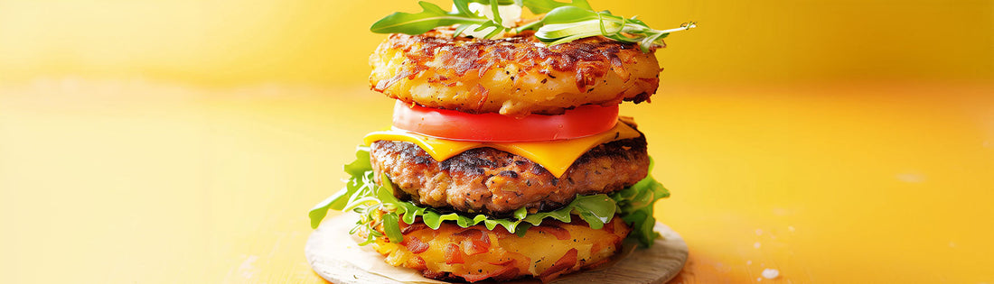 Grated Potato Bun Burgers