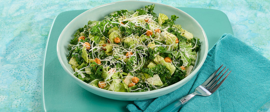 Kale Caesar Salad with Greek Yogurt Dressing Recipe